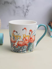 Flamingo Ceramic Mug - 400mL, Multi - MARKET 99