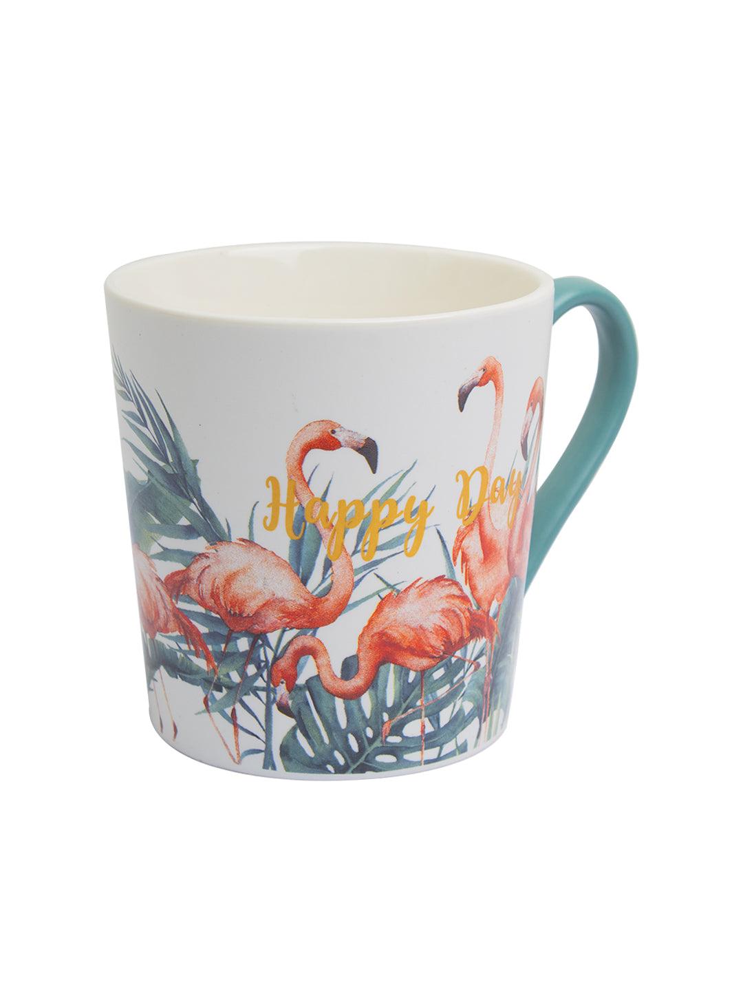 Flamingo Ceramic Mug - 400mL, Multi - MARKET 99