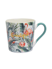 Flamingo Theme Coffee Mug - 400mL, Multi - MARKET 99