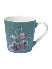 Flamingo Theme Coffee Mug - 400mL, Turquoise - MARKET 99