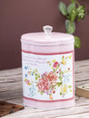 Floral Design Food Storage Tin Box - Assorted Colour - MARKET 99
