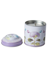 Floral Metal Tin Canister - Lavendor