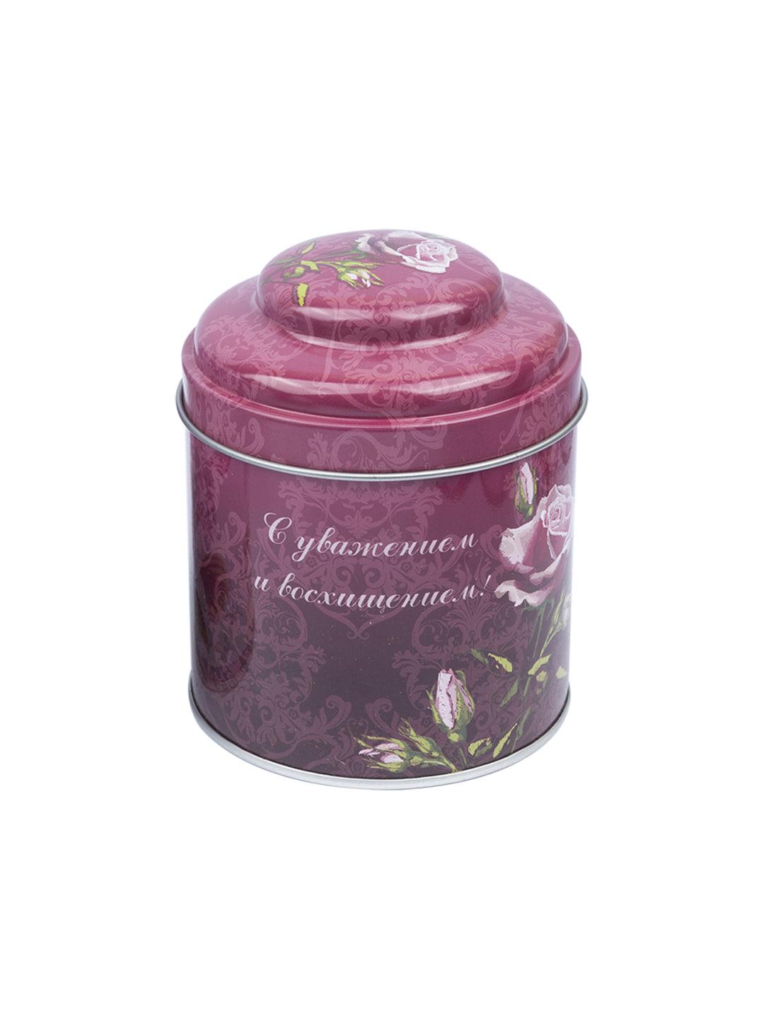 Floral Metal Tin Canisters - Assorted Colour - MARKET 99