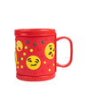 Flowers Milk Mug for Children, Red, Plastic, 280 mL - MARKET 99