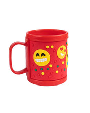 Flowers Milk Mug for Children, Red, Plastic, 280 mL - MARKET 99