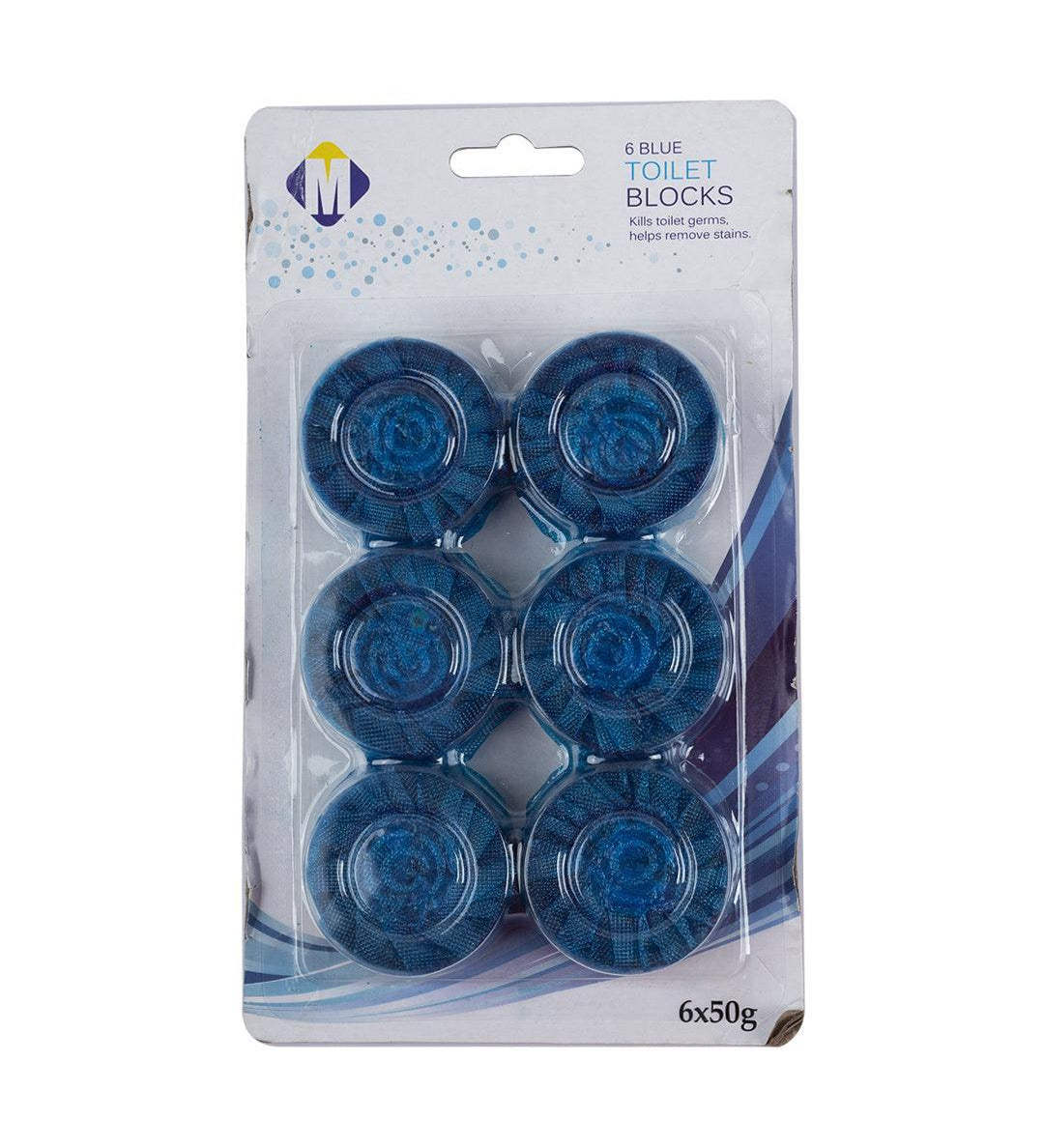 Flushmatic Toilet Cleaner Blocks, Blue, Tab, Set of 6 - MARKET 99