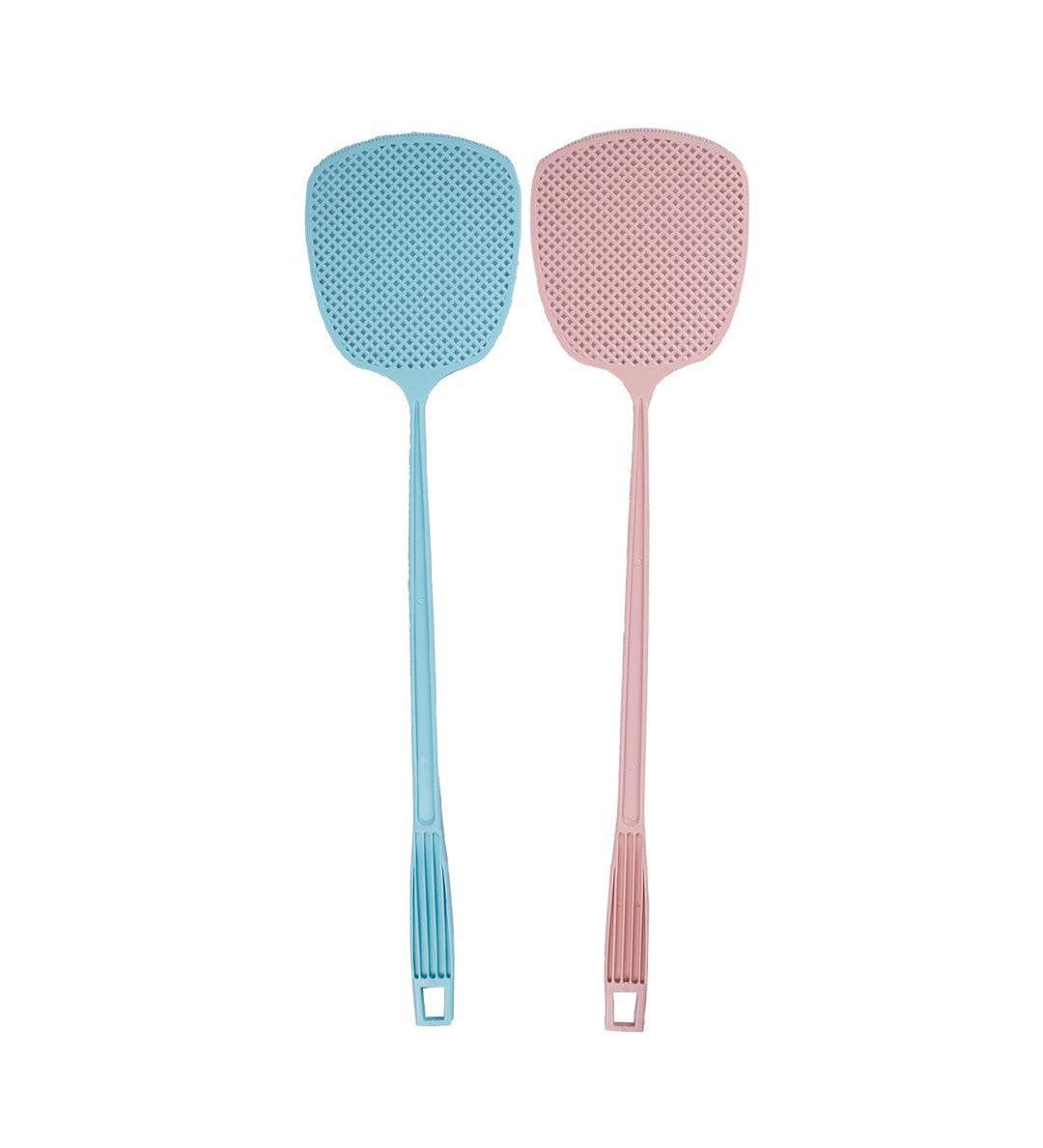 Fly Swatter, Blue & Pink, Plastic, Set of 2 - MARKET 99