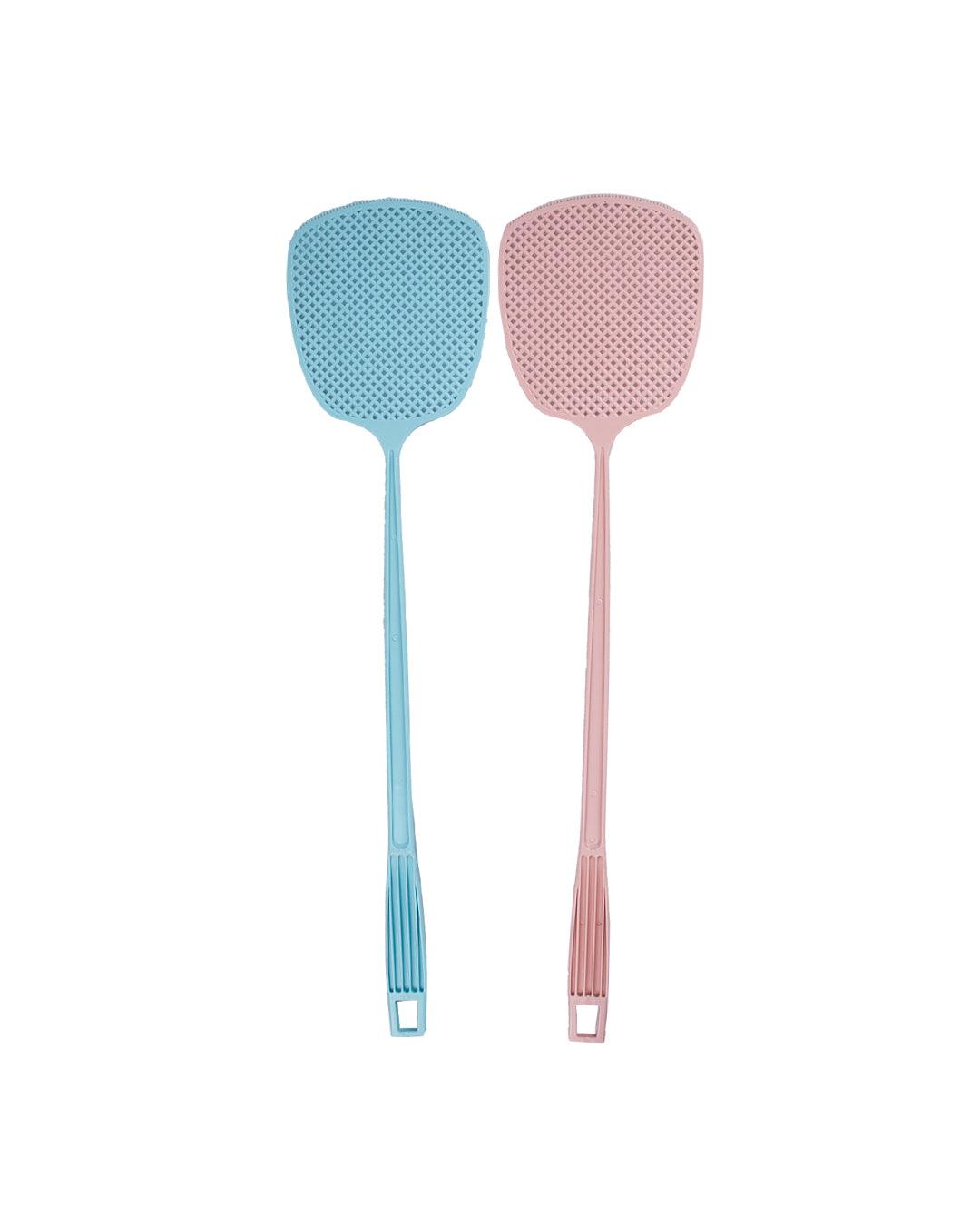 Fly Swatter, Blue & Pink, Plastic, Set of 2 - MARKET 99