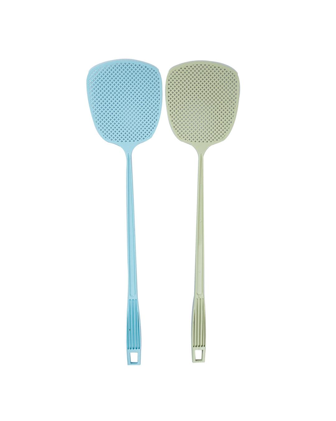 Fly Swatter, Green & Blue, Plastic, Set of 2 - MARKET 99