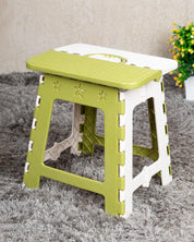 Folding Stool, Olive Green, Plastic - MARKET 99