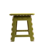 Folding Stool, Olive Green, Plastic - MARKET 99