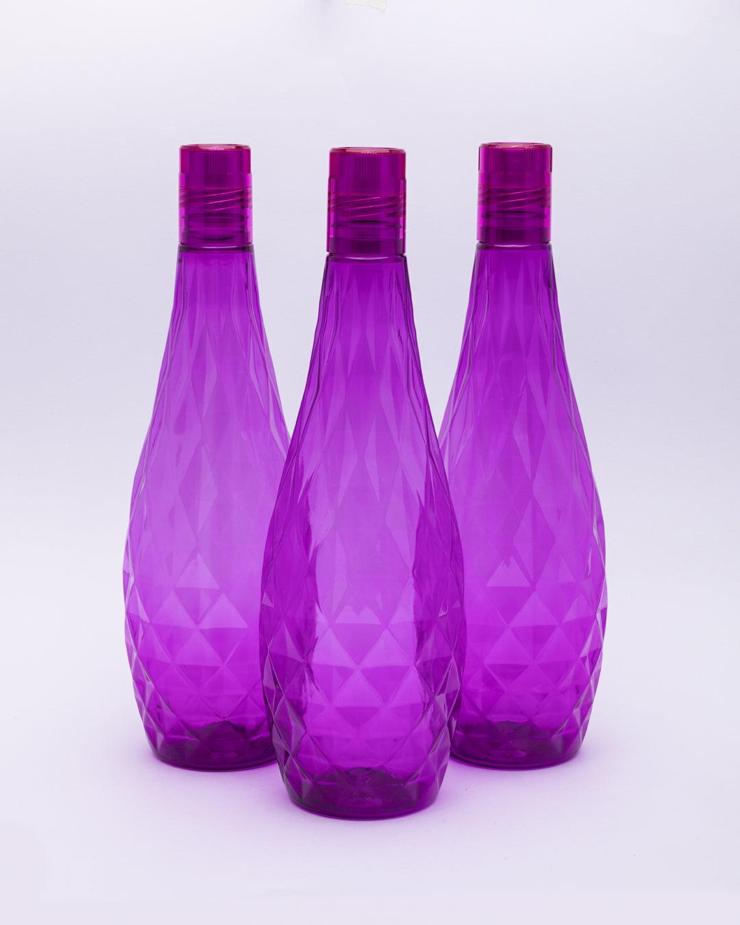 3 Purple Water Bottles