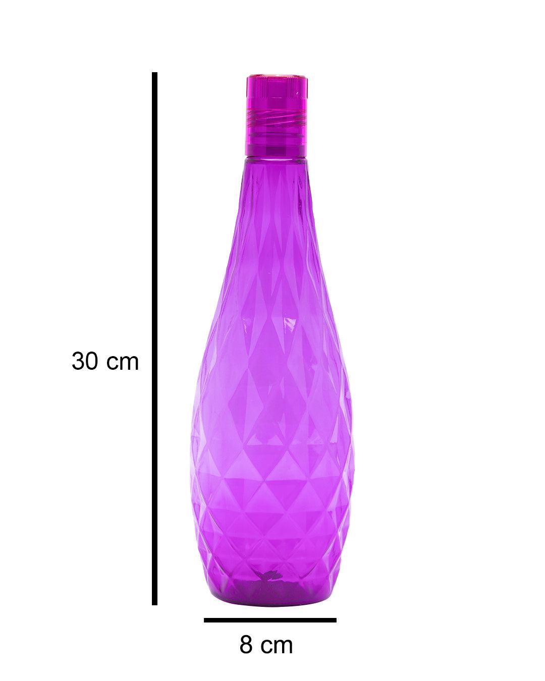 Fridge Water Bottle, Crystal Look, Purple Colour, Plastic, 1 L