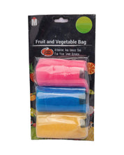 Fruit & Vegetable Bags, Multicolour, Plastic, Set of 12 - MARKET 99