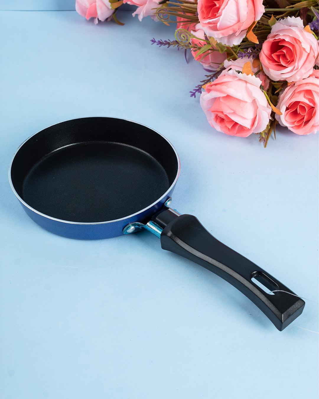 Frying Pan, Glossy Finish, Blue, Aluminium - MARKET 99