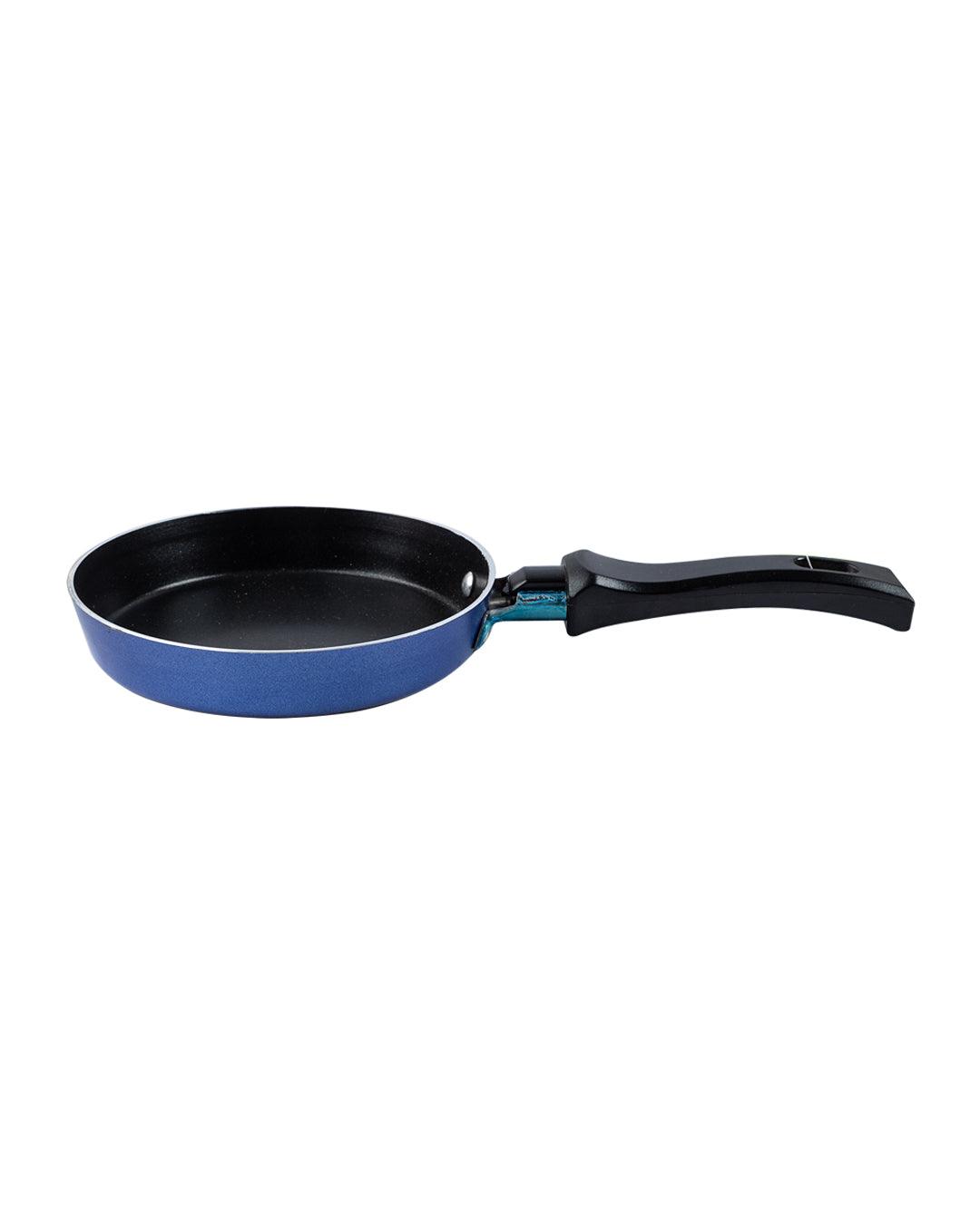 Frying Pan, Glossy Finish, Blue, Aluminium - MARKET 99