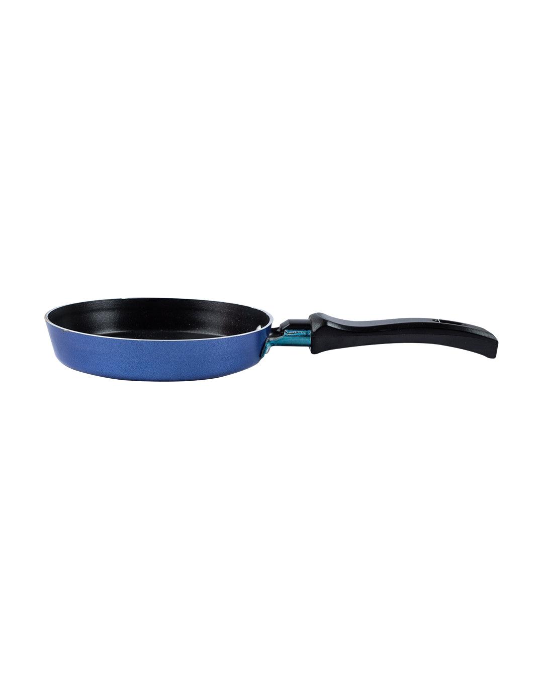 Frying Pan, Glossy Finish, Blue, Aluminium - MARKET 99