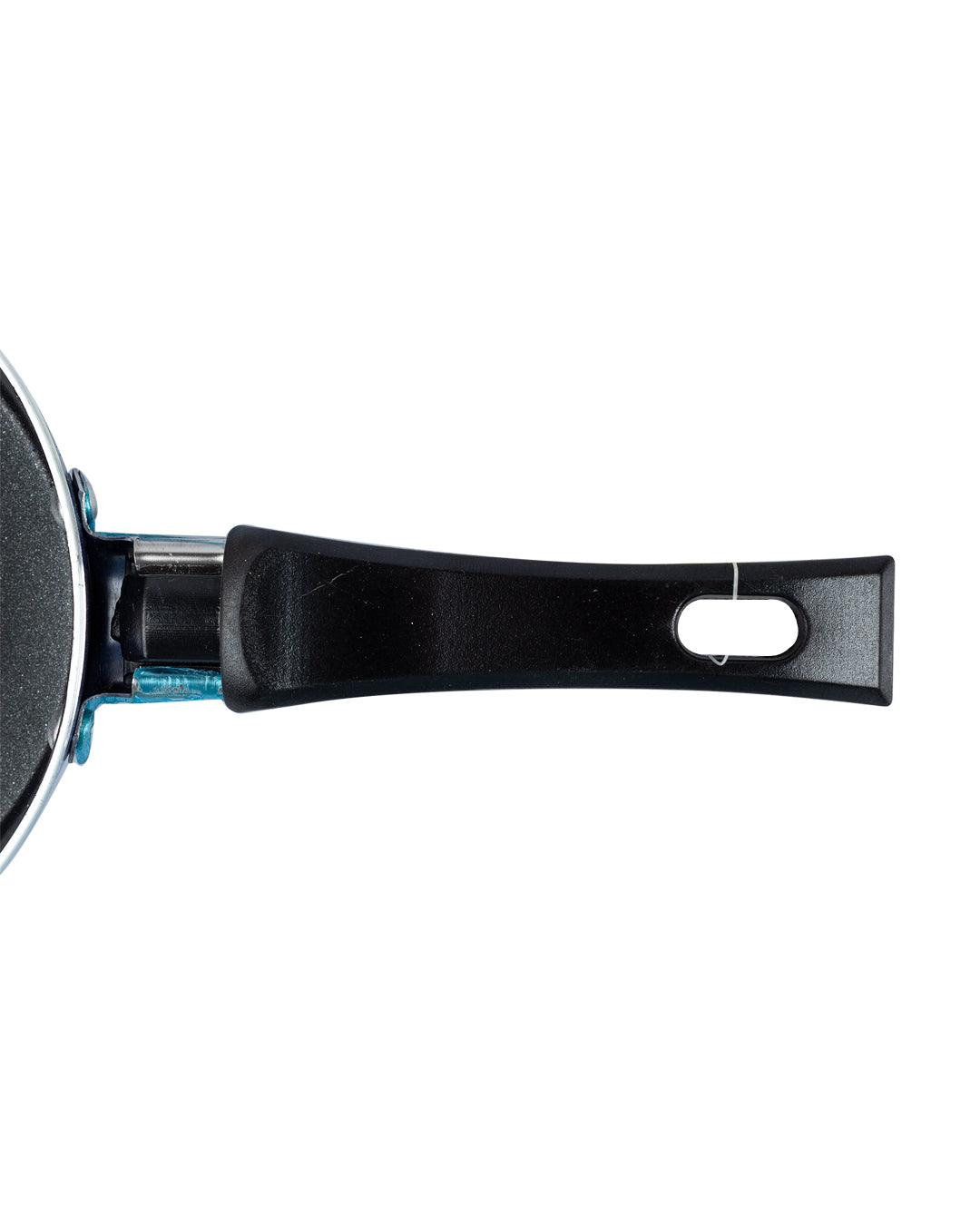 Frying Pan, Glossy Finish, Blue, Aluminium - MARKET 99