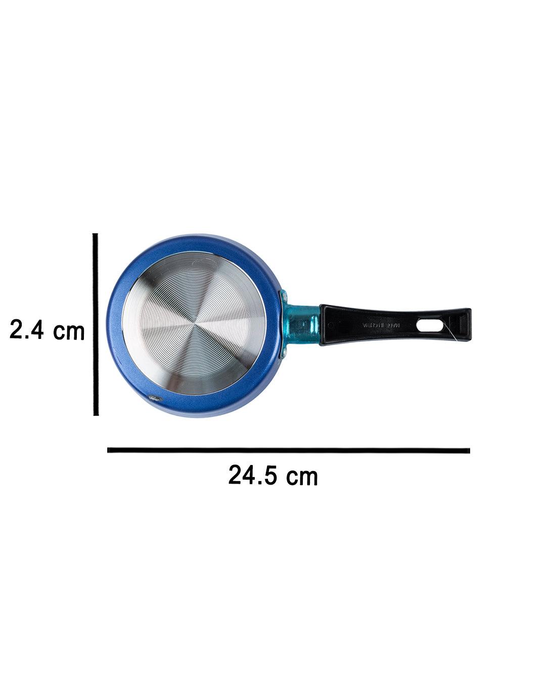 Frying Pan, Glossy Finish, Blue, Aluminium - MARKET 99