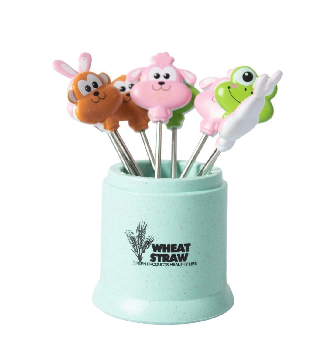 Fun Animal Face Fruit Fork Pack - Set of 7 Pieces
