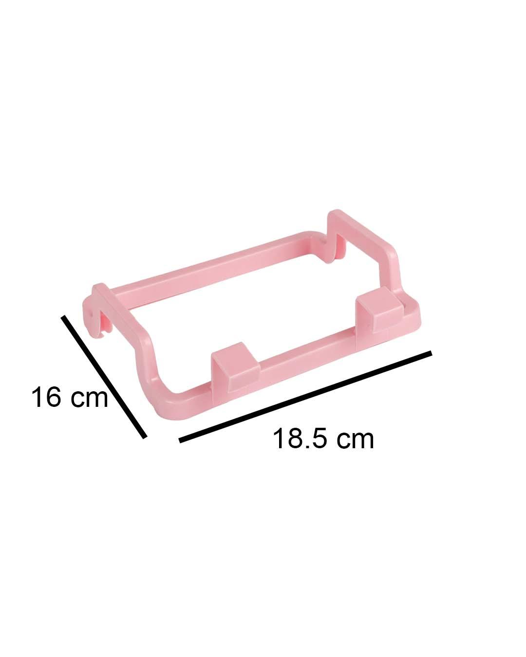 Garbage Bag Holder, Pink, Plastic, Set of 2 - MARKET 99