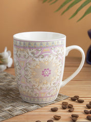Geometric Pattern Ceramic Coffee Mug (350 mL) - Assorted Colour - MARKET 99