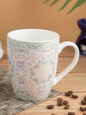 Geometric Pattern Ceramic Coffee Mug (350 mL) - Assorted Colour - MARKET 99