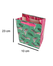 Gift Bag, Zebra Print, Paper Bag, Small, Multicolor, Paper, Set of 3 - MARKET 99