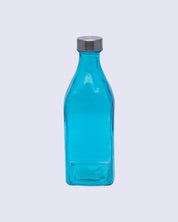 Glass Bottle, Water Bottle, Modern Design, Blue, Glass, 1.1 Litre - MARKET 99