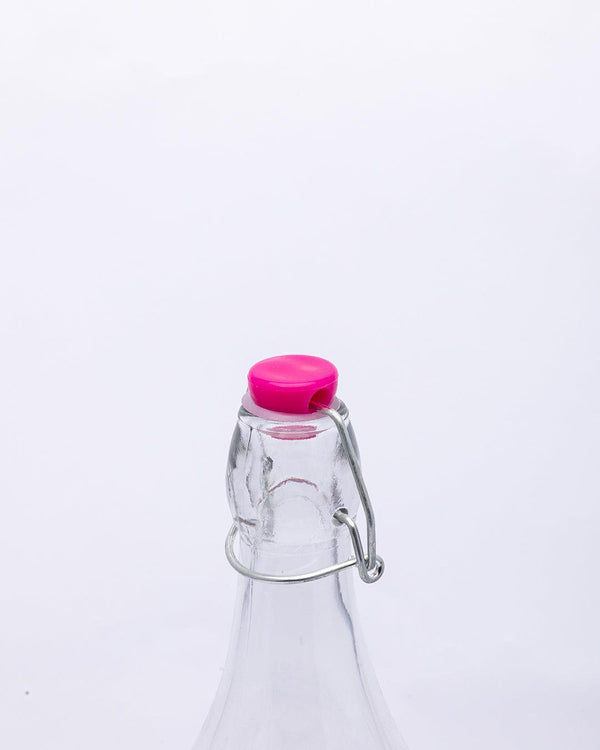 Glass Bottle, Water Bottle, Modern Design, Transparent, Glass, 1 Litre - MARKET 99