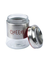 Glass Cheeni & Chai Jar 750 mL(Red) - MARKET 99