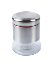 Glass Cheeni & Chai Jar 750 mL(Red) - MARKET 99