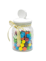 Glass Decorative Jar With Lid - 950 Ml - MARKET 99