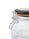 Glass Jar With Airtight Lid Pack Of 2 Pcs - (Each 600 Ml) - MARKET 99
