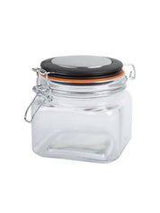 Glass Jar With Airtight Lid Pack Of 2 Pcs - (Each 600 Ml) - MARKET 99