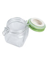 Glass Jar With Green Ceramic Lid Pack Of 2 Pcs - (Each 700 Ml) - MARKET 99
