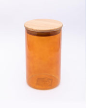 Glass Jar, with Lid, Storage Container, Orange, Glass, 1 Litre - MARKET 99