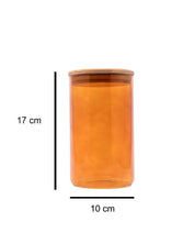 Glass Jar, with Lid, Storage Container, Orange, Glass, 1 Litre - MARKET 99