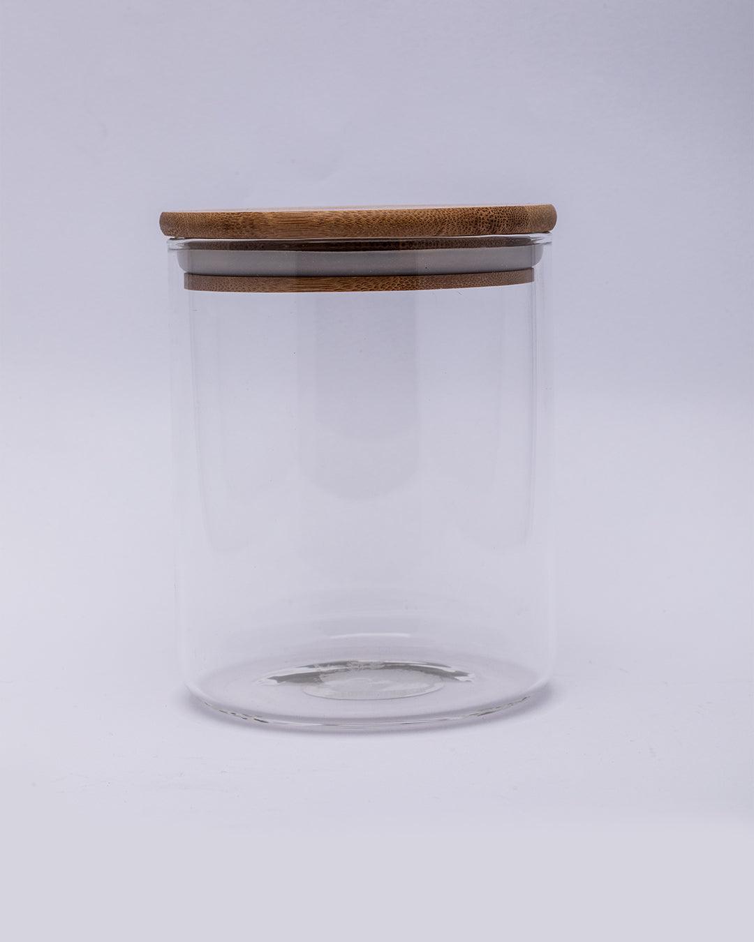 Glass Jar, with Lid, Storage Container, Transparent, Glass, 700 mL - MARKET 99