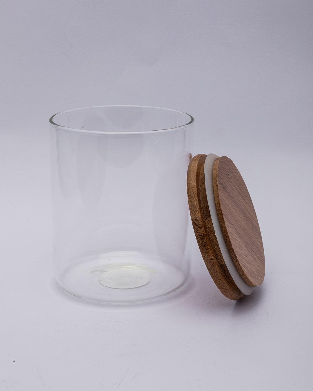 Glass Jar, with Lid, Storage Container, Transparent, Glass, 700 mL - MARKET 99