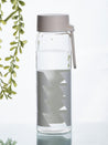 Glass, Water Bottle 300 Ml, Geometric, Glossy : Finish, Multicolor