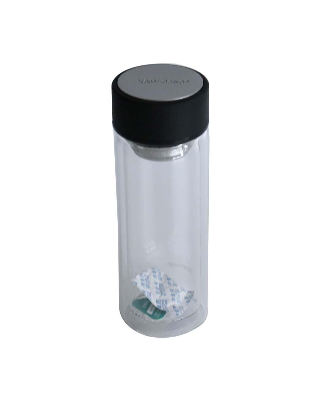 Glass, Water Bottle 300 Ml, Plain, Glossy : Finish, Multicolor
