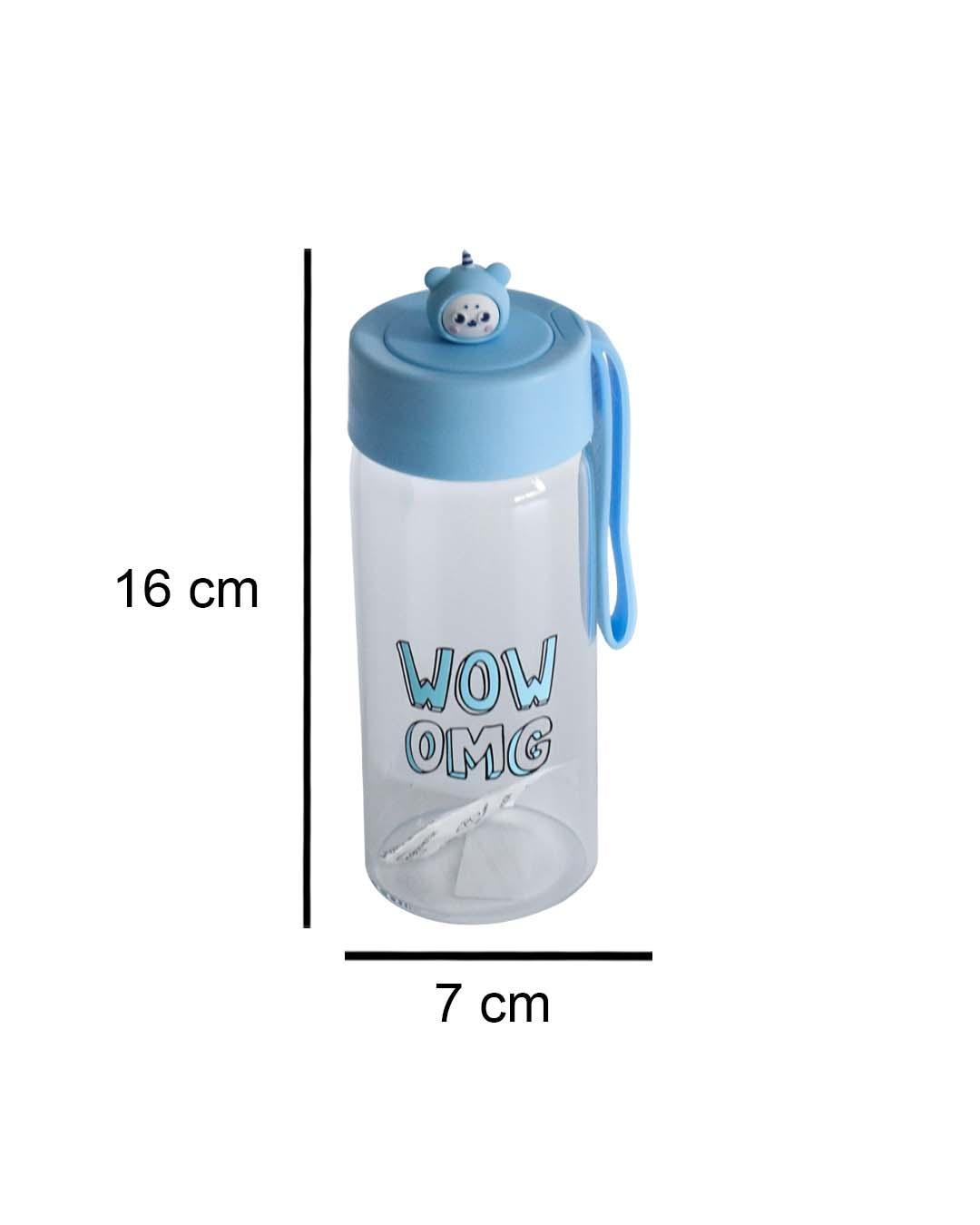 Glass, Water Bottle 380 Ml, Quirky Quotes, Glossy : Finish, Multicolor