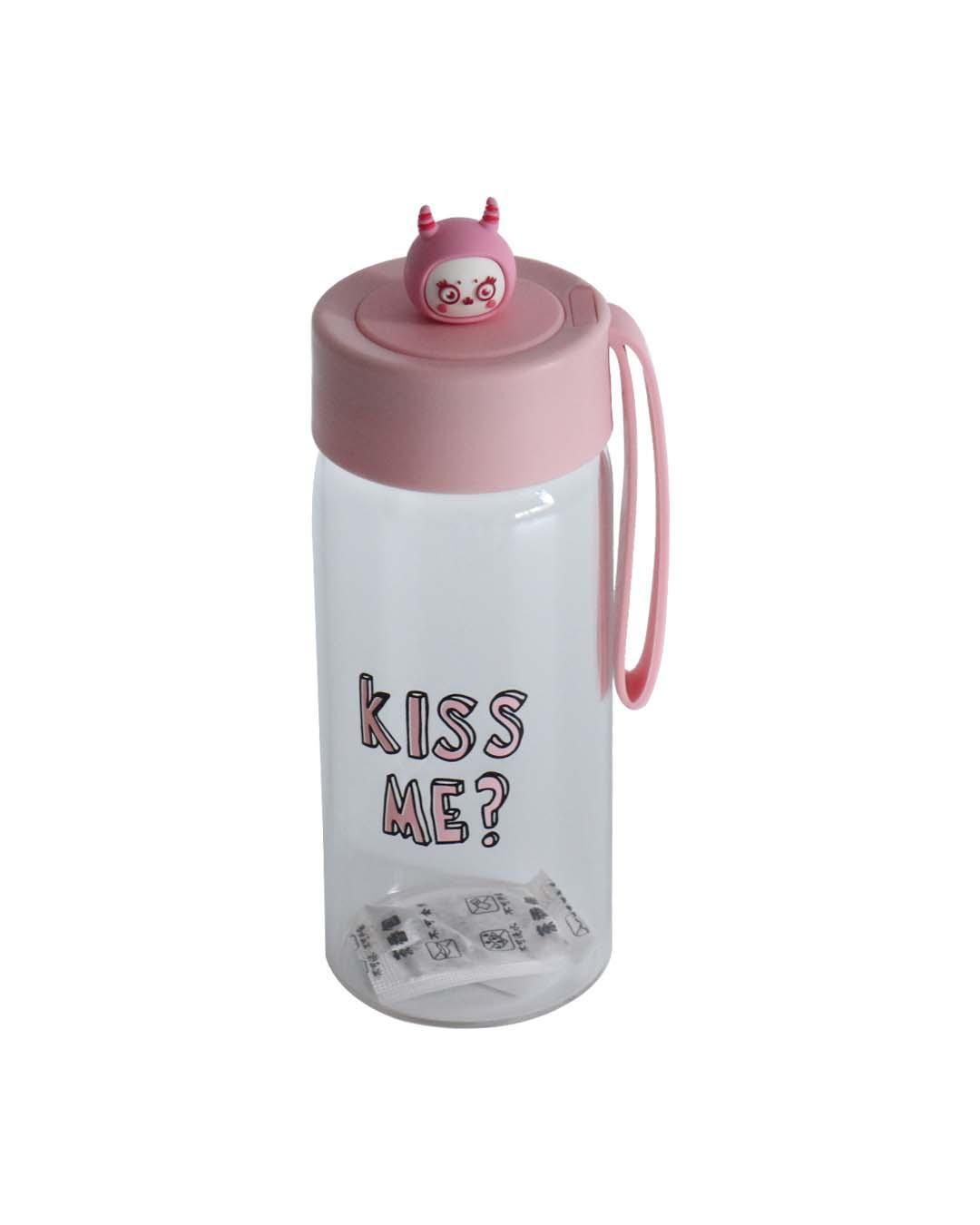 Glass, Water Bottle 380 Ml, Quirky Quotes, Glossy : Finish, Multicolor