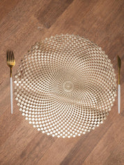 Golden Circles - Placemat Mat Set Of 2 - MARKET 99