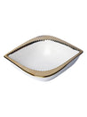 Golden Edge White Dish Set Of 3 - MARKET 99