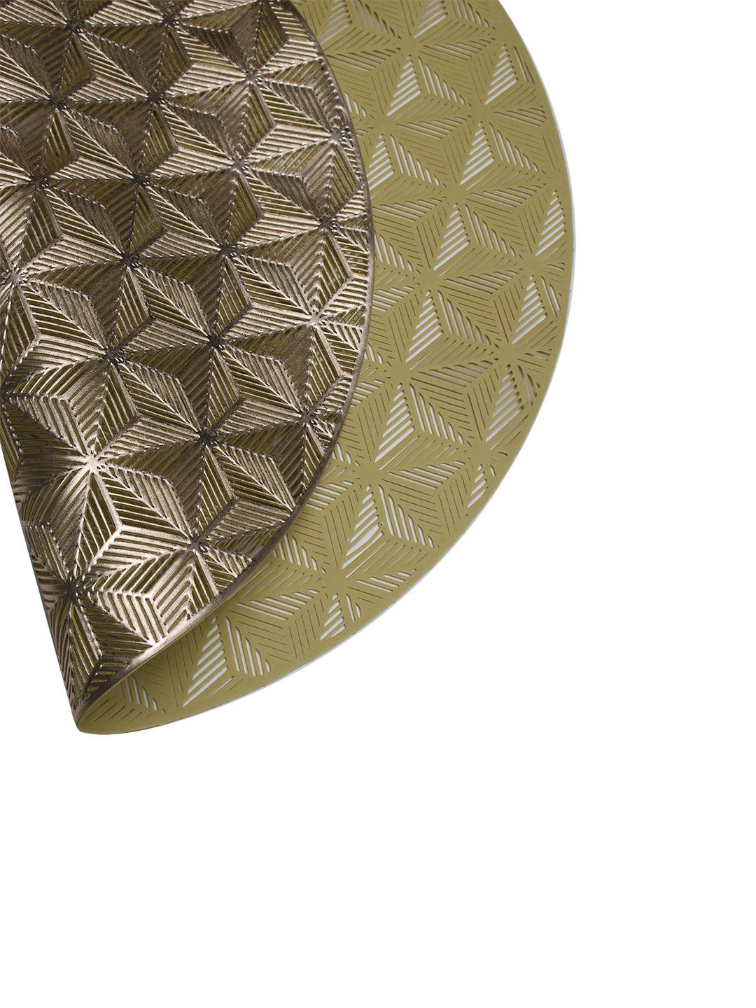 Golden Star Pattern - Placemat Mat Set Of 2 - MARKET 99