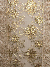 Golden Table Runner - Floral Pattern - MARKET 99