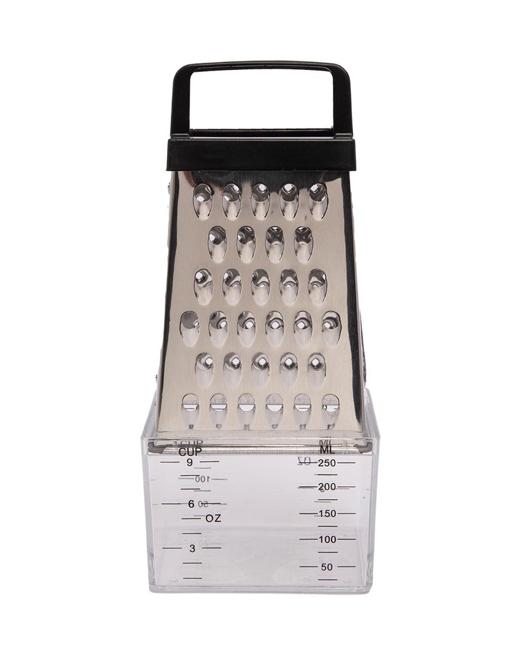 Grater, with Storage Compartment, Silver, Iron - MARKET 99