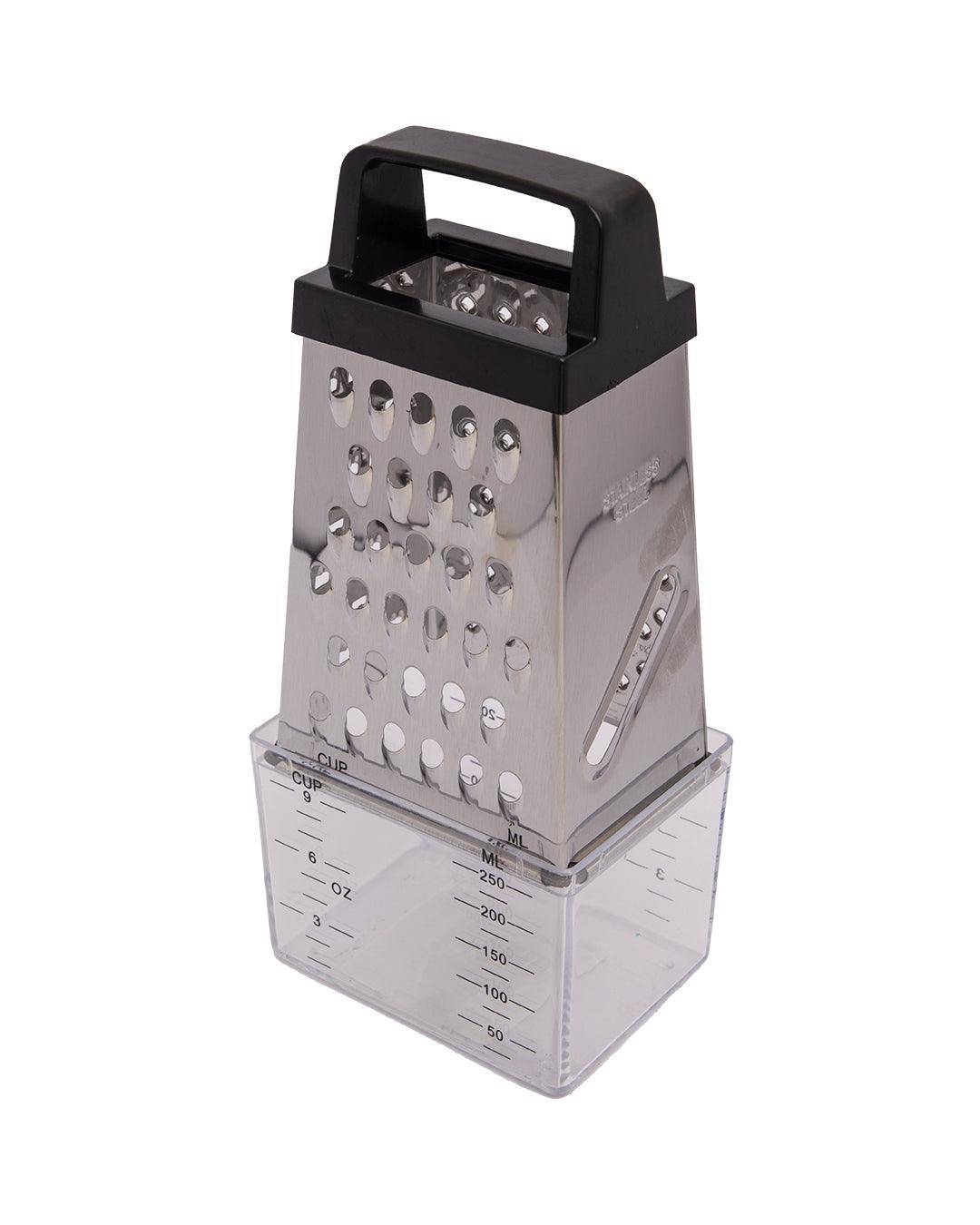 Grater, with Storage Compartment, Silver, Iron - MARKET 99